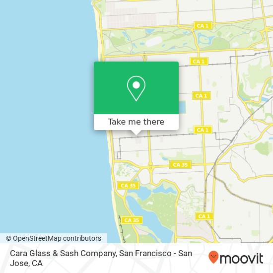 Cara Glass & Sash Company map