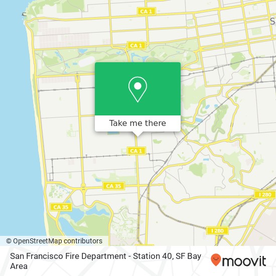 San Francisco Fire Department - Station 40 map