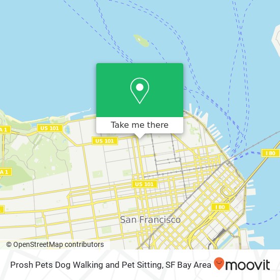 Prosh Pets Dog Walking and Pet Sitting map