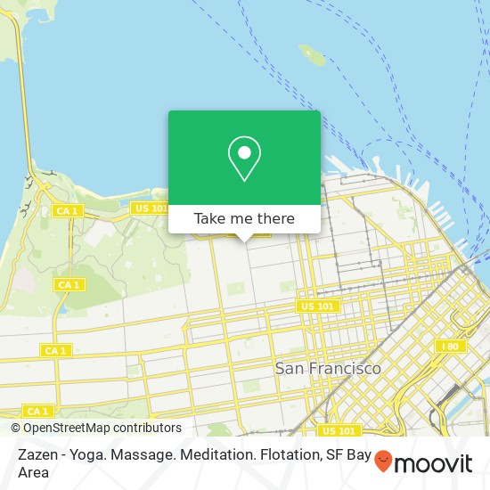 Mapa de Zazen - Yoga. Massage. Meditation. Flotation