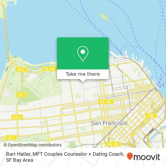 Mapa de Bart Hatler, MFT Couples Counselor + Dating Coach