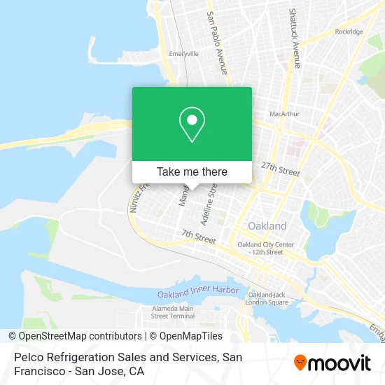 Mapa de Pelco Refrigeration Sales and Services