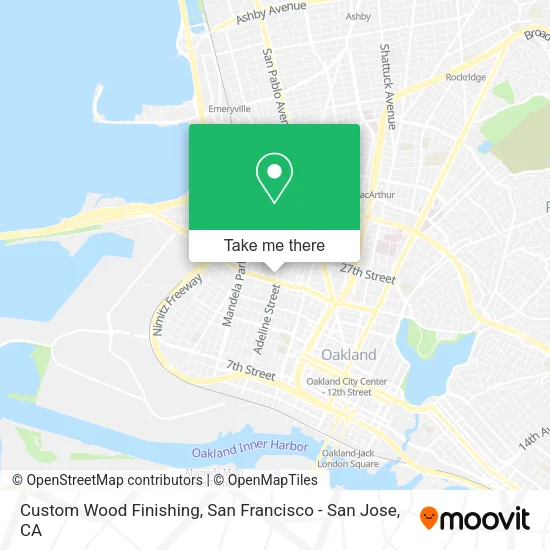 Mapa de Custom Wood Finishing