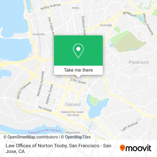 Mapa de Law Offices of Norton Tooby