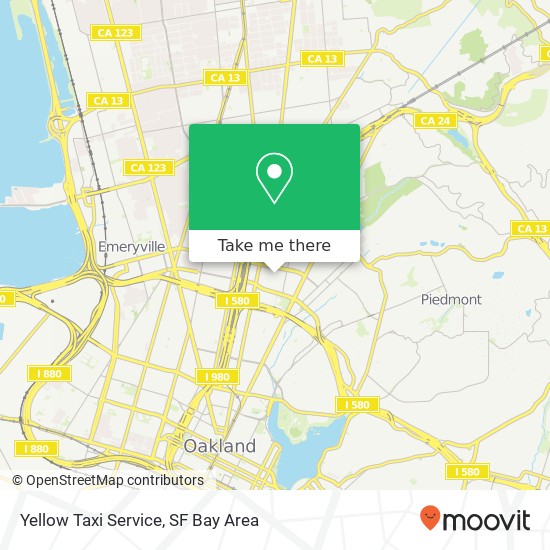 Mapa de Yellow Taxi Service