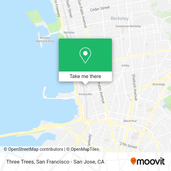 Mapa de Three Trees