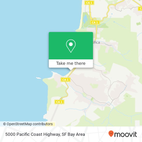 5000 Pacific Coast Highway map