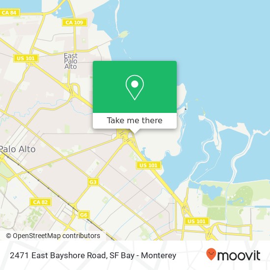 2471 East Bayshore Road map