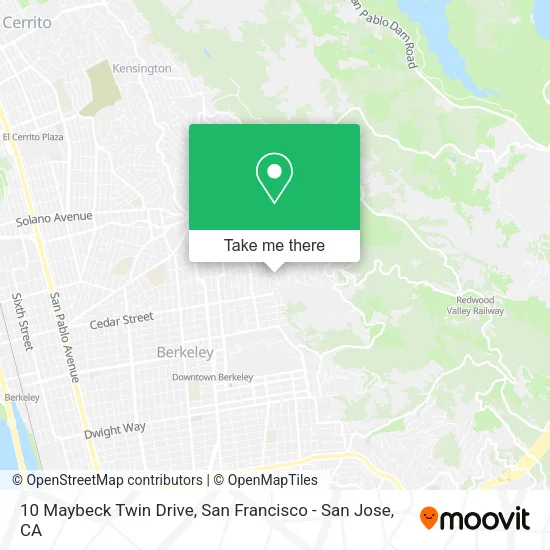 Mapa de 10 Maybeck Twin Drive