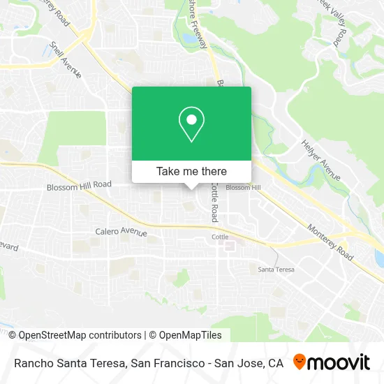 Rancho Santa Teresa map
