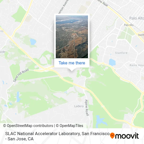 SLAC National Accelerator Laboratory map