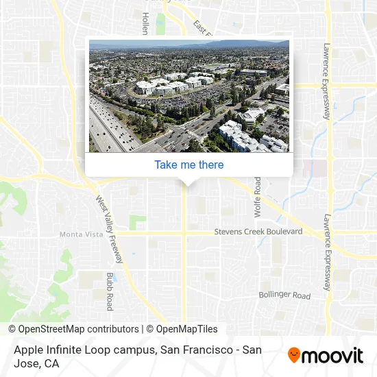 Apple Infinite Loop campus map