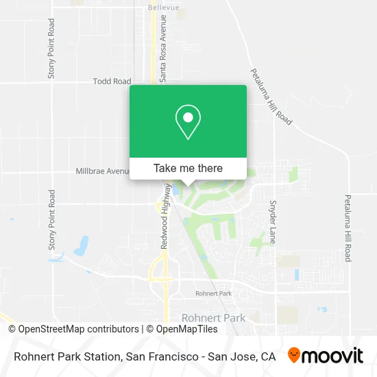Rohnert Park Station map