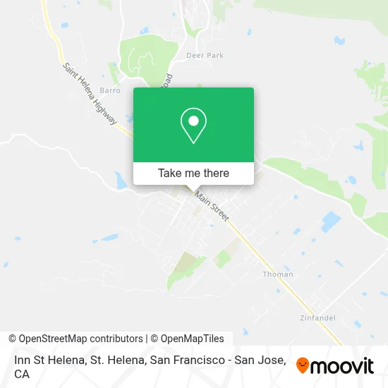 Inn St Helena, St. Helena map