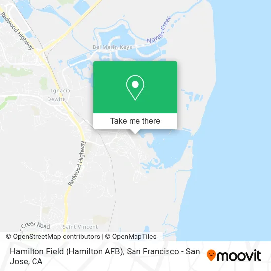 Hamilton Field (Hamilton AFB) map