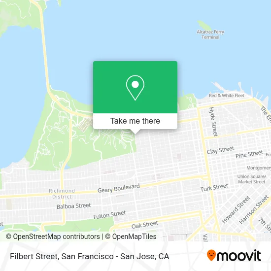 Filbert Street map