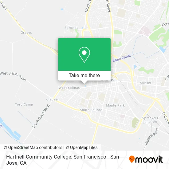 Hartnell Community College map