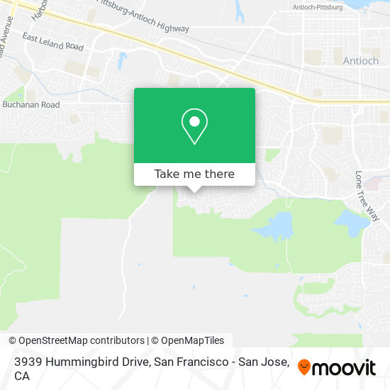 3939 Hummingbird Drive map