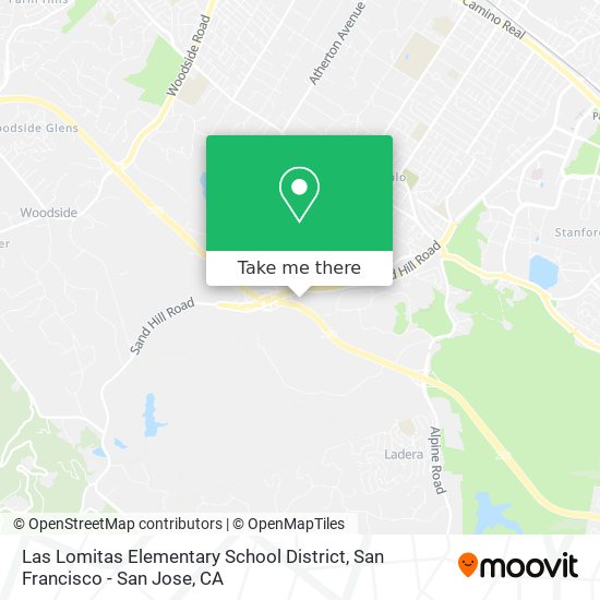 Las Lomitas Elementary School District map