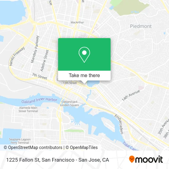 1225 Fallon St map