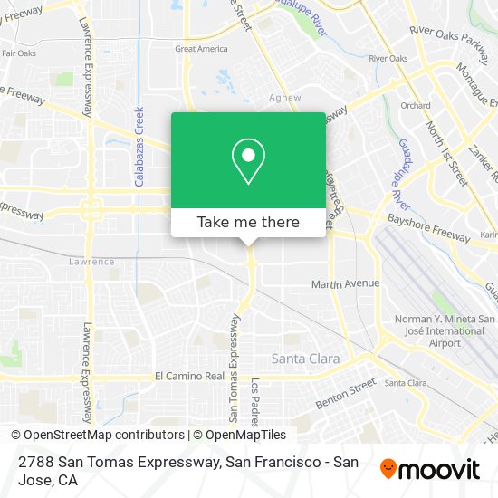 Mapa de 2788 San Tomas Expressway