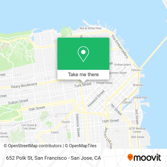 Mapa de 652 Polk St