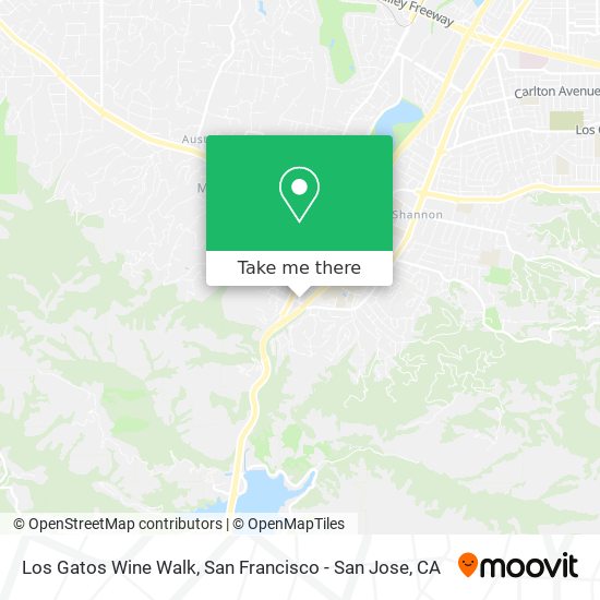 Los Gatos Wine Walk map
