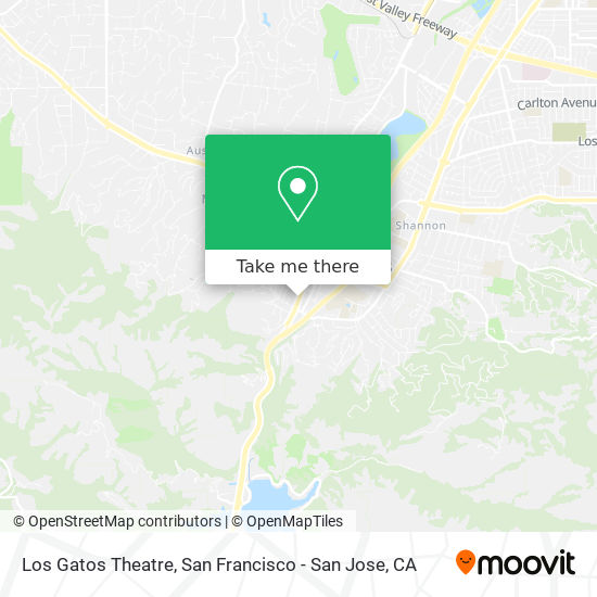 Los Gatos Theatre map
