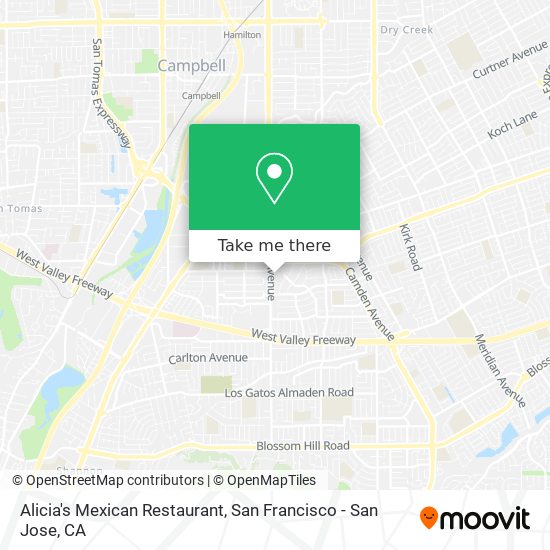 Mapa de Alicia's Mexican Restaurant