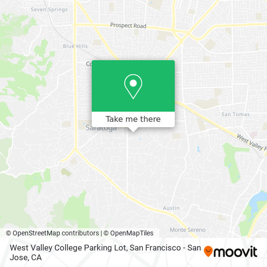 Mapa de West Valley College Parking Lot