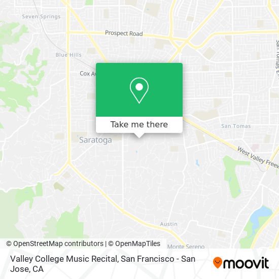 Valley College Music Recital map