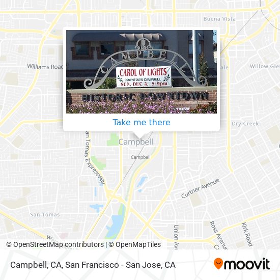 Mapa de Campbell, CA