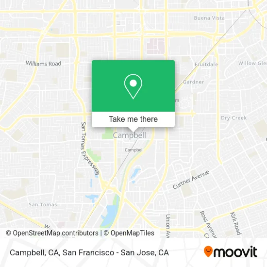Mapa de Campbell, CA