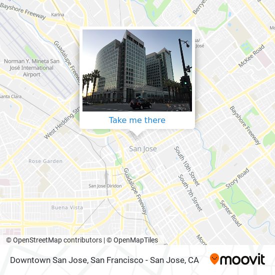 Downtown San Jose map
