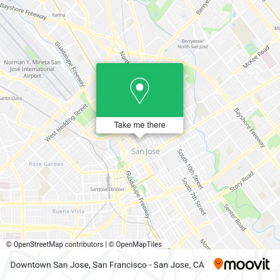 Downtown San Jose map