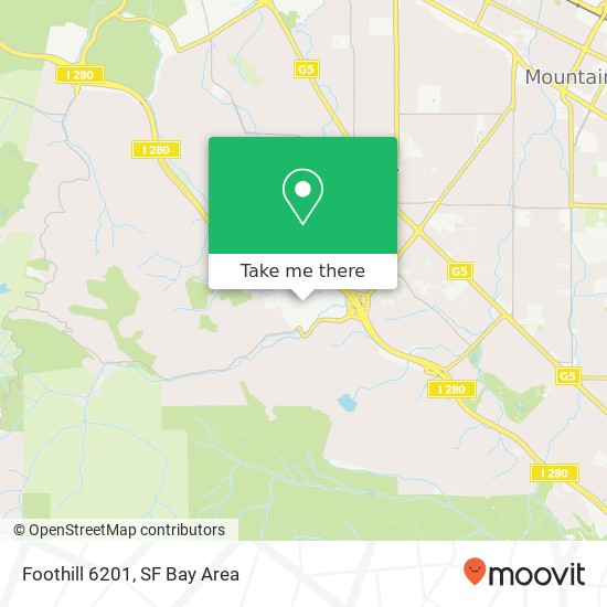 Mapa de Foothill 6201