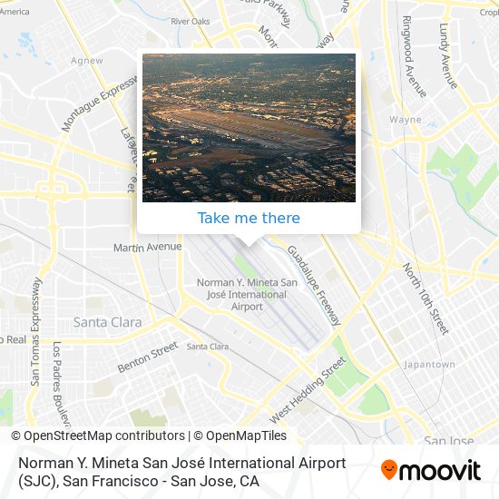 Norman Y. Mineta San José International Airport (SJC) map