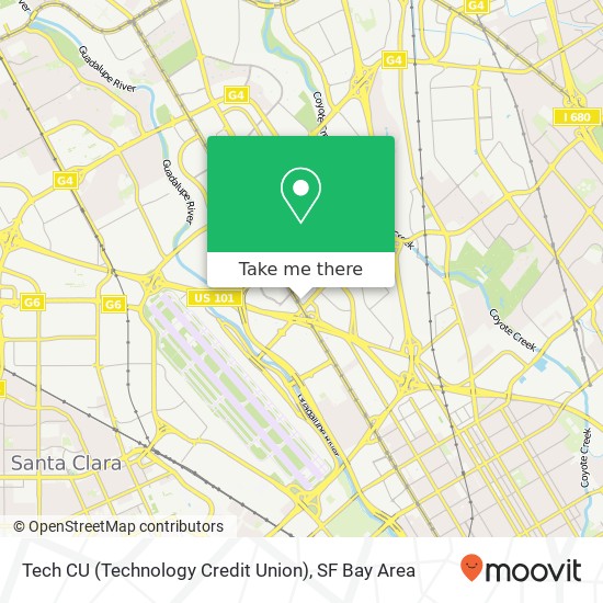 Mapa de Tech CU (Technology Credit Union)