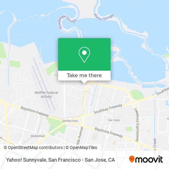 Mapa de Yahoo! Sunnyvale