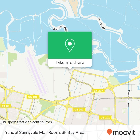 Yahoo! Sunnyvale Mail Room map