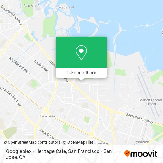 Mapa de Googleplex - Heritage Cafe