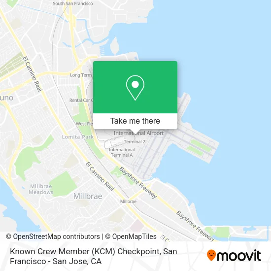 Known Crew Member (KCM) Checkpoint map
