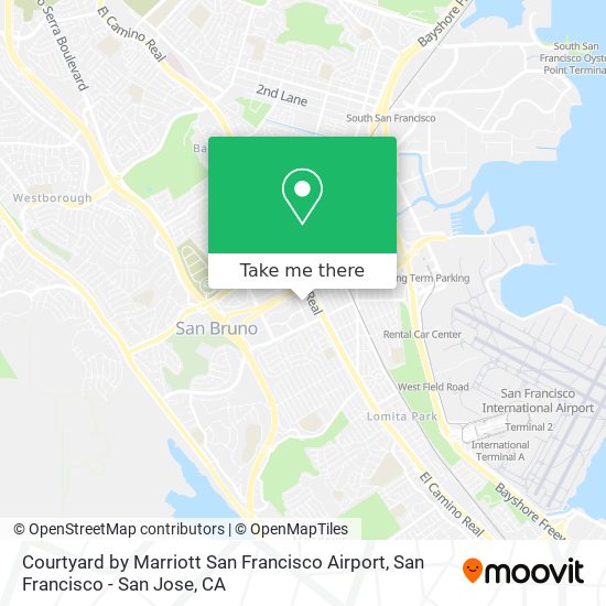 Mapa de Courtyard by Marriott San Francisco Airport