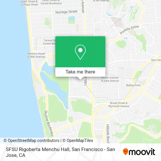 SFSU Rigoberta Menchu Hall map