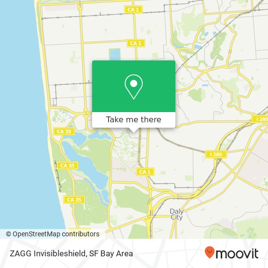 ZAGG Invisibleshield map