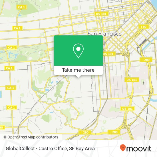 GlobalCollect - Castro Office map