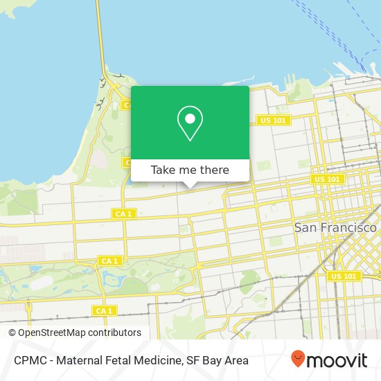 CPMC - Maternal Fetal Medicine map