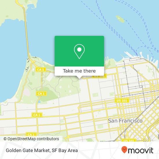 Mapa de Golden Gate Market