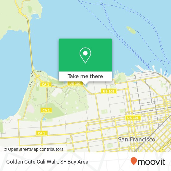 Golden Gate Cali Walk map