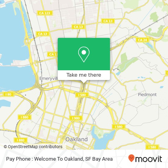 Mapa de Pay Phone : Welcome To Oakland